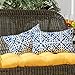 Greendale Home Fashions Rectangle Outdoor Accent Pillows, Indigo, Set of 2
