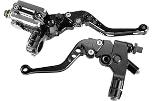 PACEWALKER Universal Motorcycle 7/8" 22mm Handlebar Brake Master Cylinder Clutch Lever CNC Left & Right Set for Honda Kawasaki Suzuki Yamaha