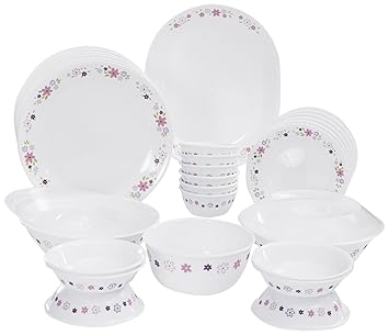 Corelle Livingware Floral Fantasy Dinner Set, 30-Pieces, Multicolor
