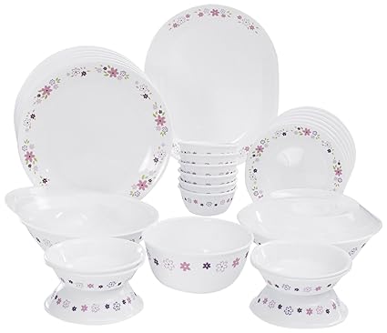 Corelle Livingware Floral Fantasy Dinner Set, 30-Pieces, Multicolor