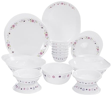 Corelle Livingware Floral Fantasy Dinner Set, 30-Pieces, Multicolor