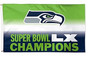 WinCraft Seattle Seahawks Super Bowl LX Single-Sided Deluxe 3' x 5' Flag