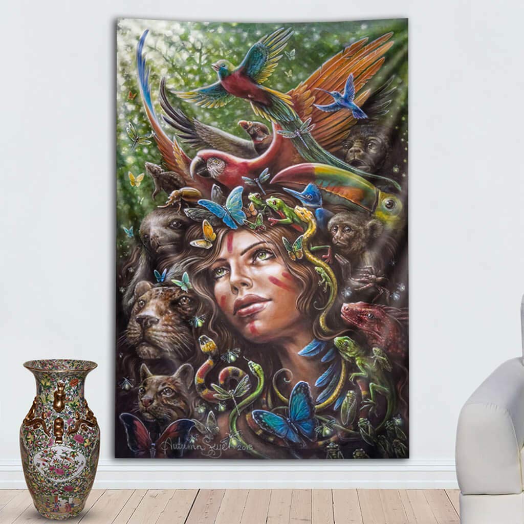 Buy Third Eye Tapestries Pura Vida Wall Tapestry By Autumn Skye Psychedelic Art Tapestry Hanging Modern Art Tapestry 40x60 Online At Low Prices In India Amazon In