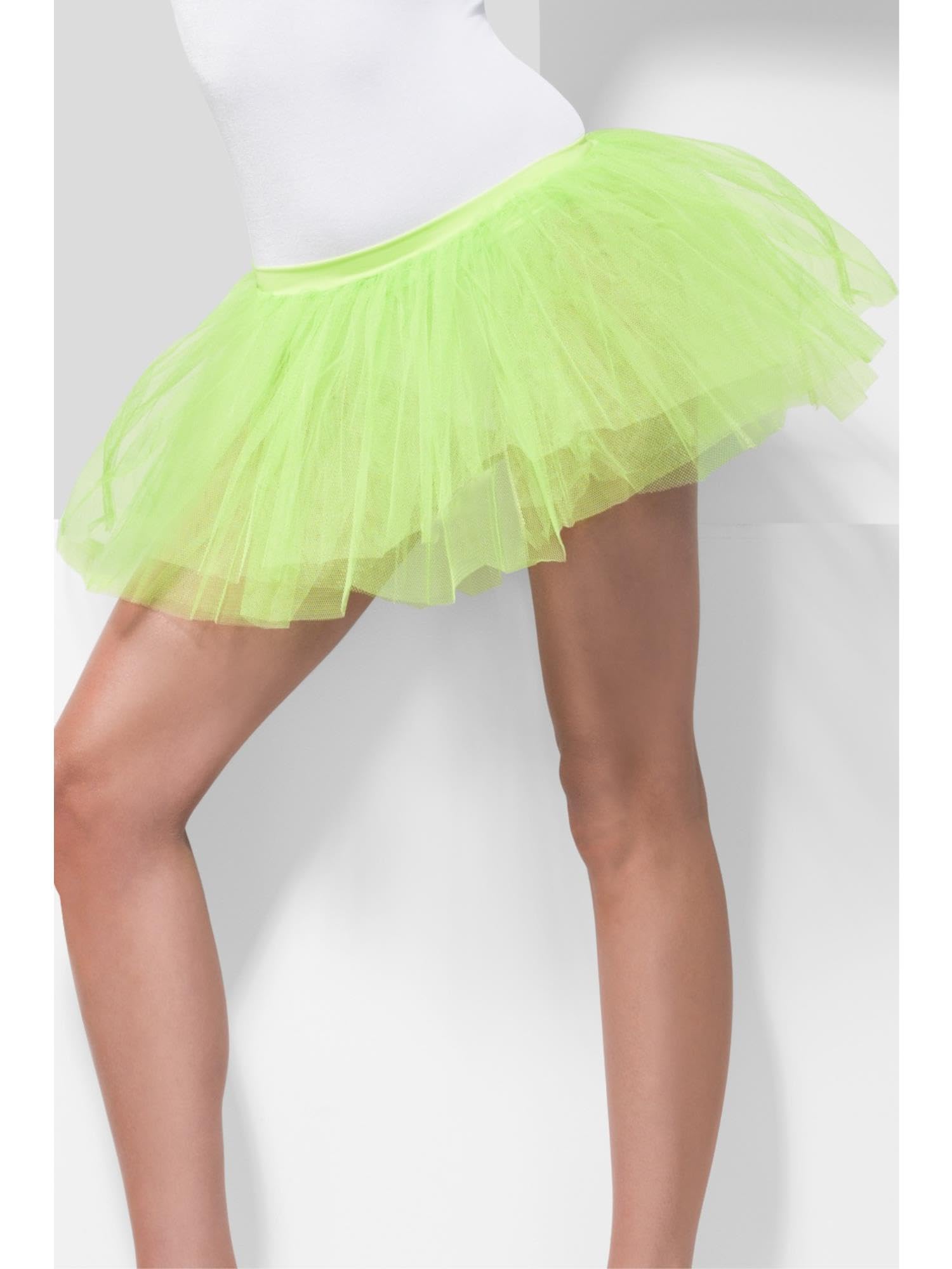 Smiffys Tutu Underskirt, Neon Green 4 Layers, 30cm Long, Fever Tutu's & Petticoats Fancy Dress, Fever Dress Up Accessories — image 1