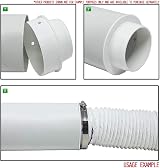 Kair Ducting Reducer 100mm to 80mm Ducting Connector Ventilation view 3