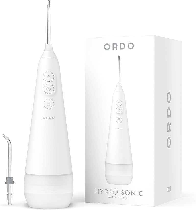 Ordo Water Flosser Cordless IPX7 3 Settings Portable USB-C White