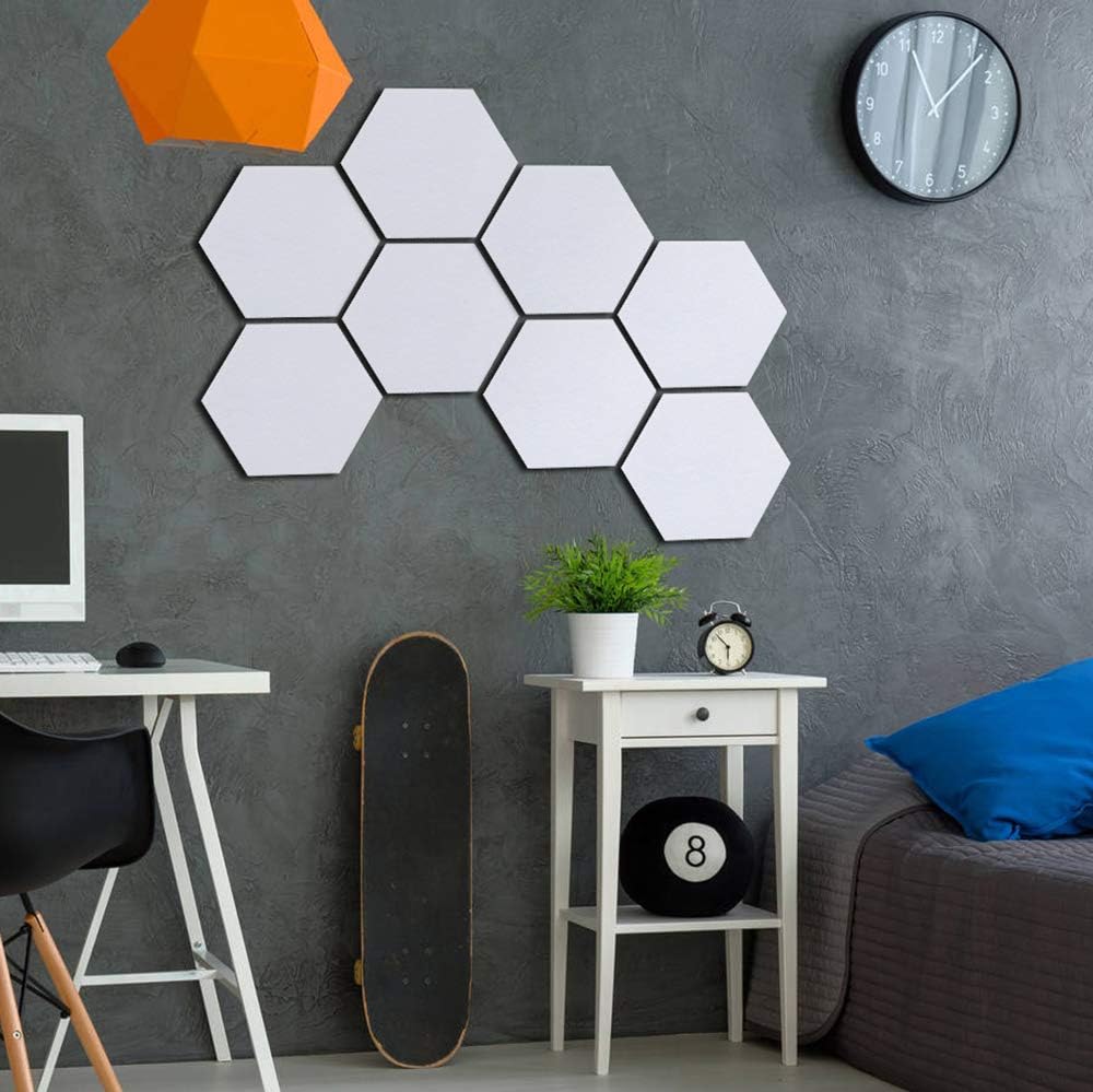3Felt Hexagon Bulletin Board with 20 Pins - Image 5