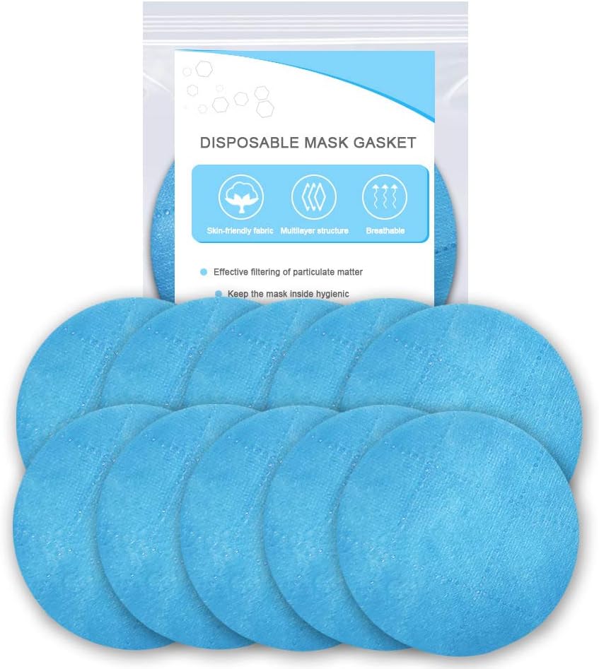 Masks,5/10pcsDisposable Activated Carbon Filter for Mask 3 Layers Breathable Protective Filter Mouth Mask for Men Women with Filter Slot 10pcs Round