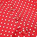BI.TENCON Women's Cap Sleeve 1950s Retro Red Polka Dot Cocktail Summer Swing Vintage Dress S