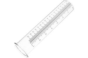 SHINYPASING Borosilicate Glass Rain Gauge Replacement Tube 8.26In for Outdoor Garden and Agriculture Accurate
