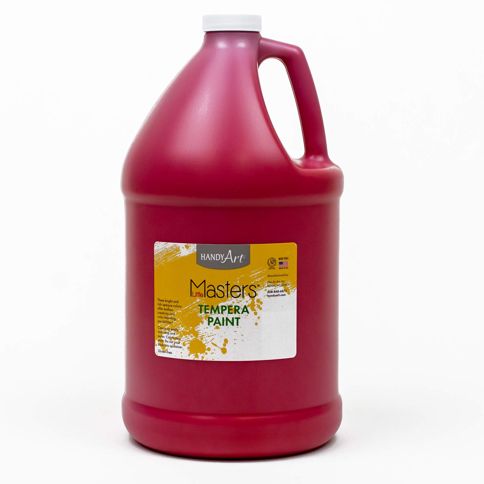 Handy Art Little Masters Tempera Paint, 1 Gallon (Pack of 1), Red