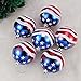 LUOEM Independence Day Hanging Balls Ornaments Patriotic Hanging Tree Balls Branches Decor Holiday Wedding Tree Decorations 6pcs