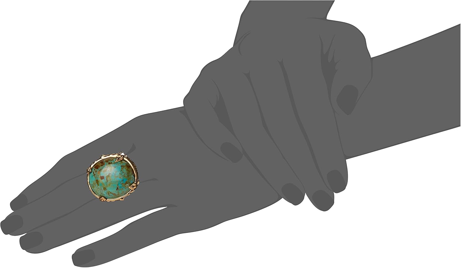 Barse Jubilee Turquoise Oval Ring: Jewelry