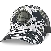 HUK Mens Trucker Hat, Anti-Glare Snapback Fishing Hat for Men