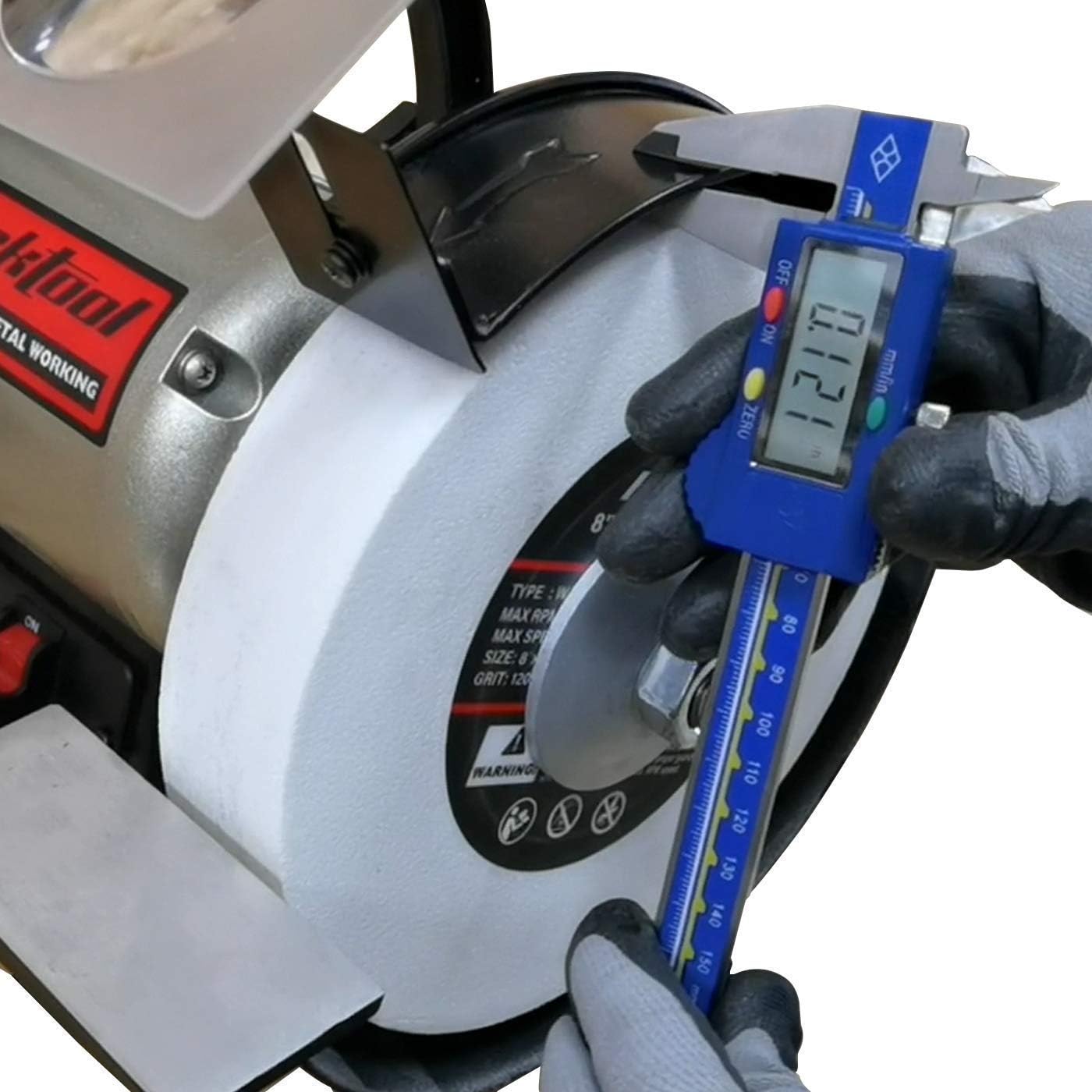 BUCKTOOL BD4801 Bench Belt Sander and Disc Sander & Low Speed Anti-Vibration Bench Grinder TDS-200C4HL - - 