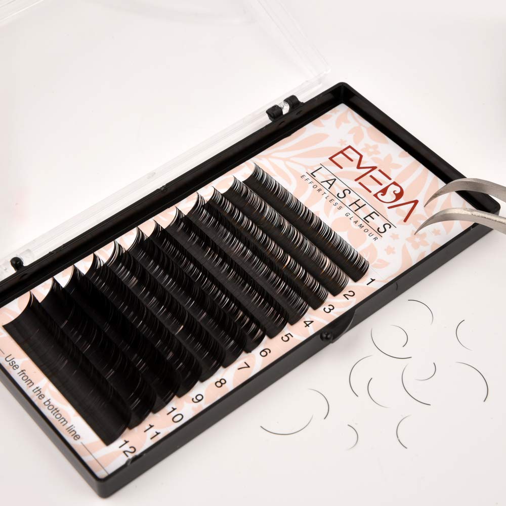 DD Curl Eyelash Extensions Mix 8-15mm Thickness 0.07 Professional Eyelash Extension Faux Mink Lashes 3D .07 Individual Lash Soft Eyelashes By EMEDA