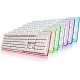 1STPLAYER Fire Dancing Mechanical Feeling Gaming Keyboard GK3 White