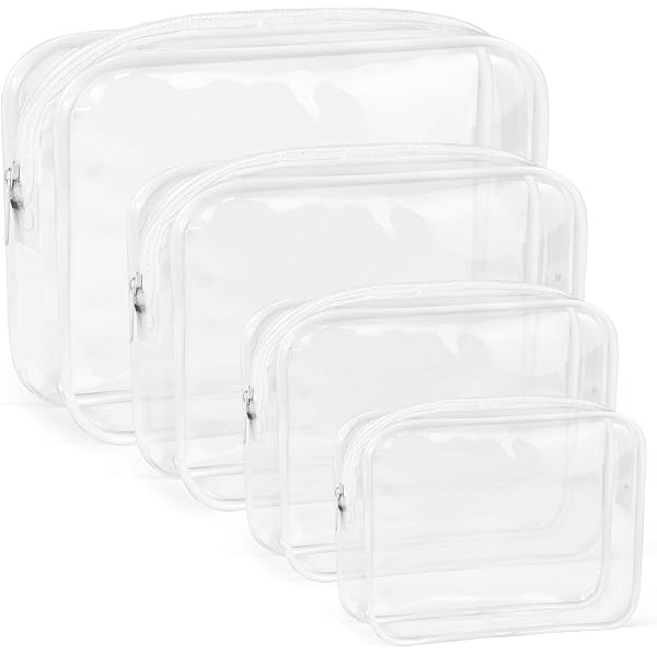ROUGH ENOUGH TSA Approved Clear Toiletry Bag - Travel Organizer Pouch For Liquids, Makeup & Essentials - View #5