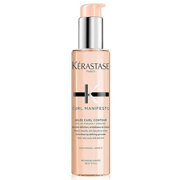 KÉRASTASE CURL MANIFESTO GELEE CURL CONTOUR HAIR SERUM, ENHANCES CURL DEFINITION WITHOUT CRUNCH, ANTI-FRIZZ WITH SHEA BUTTER FOR ALL WAVY, CURLY, VERY CURLY & COILY HAIR, 5.07 FL OZ