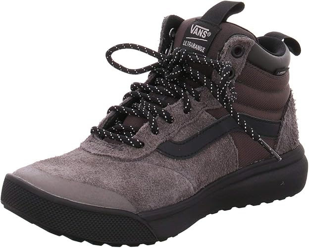 vans ultrarange hi peat black
