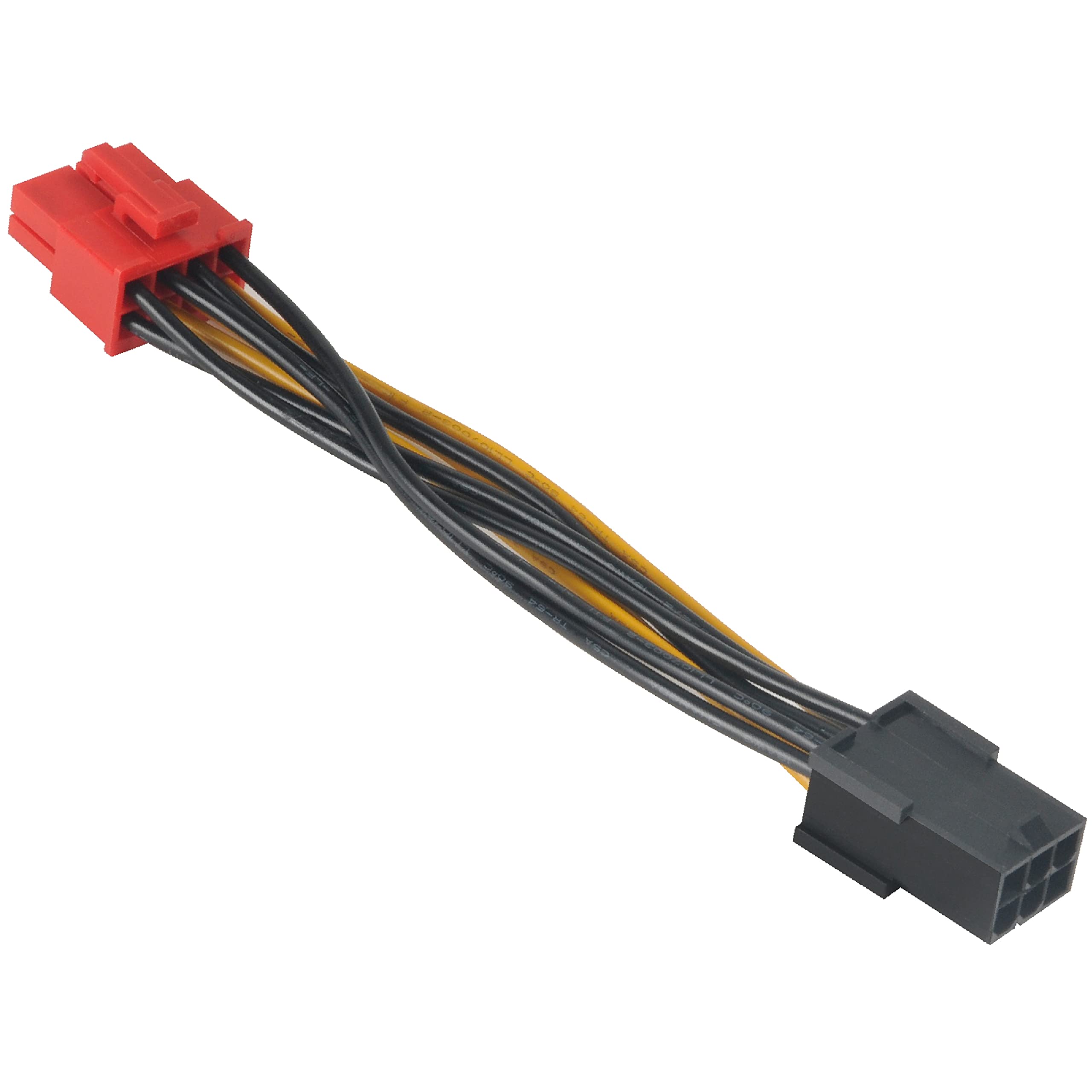 Akasa PCIe 6pin to PCIe 2.0 8pin Adapter | PCIe PSU Connector | 100mm | AK-CB052