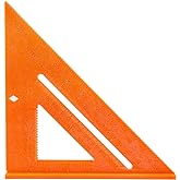 Swanson Tool Co T0118 8 inch Orange Composite Speedlite Speed Square Layout Tool, made of High Impact Polystyrene