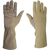 Nomex Flight Gloves, Leather Work Gloves for Men, Soft Durable Sheep Skin Leather Driving, Flying, Gardening Hunting Gloves