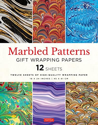Japanese Shibori Gift Wrapping Papers - 12 Sheets: 18 x 24 inch