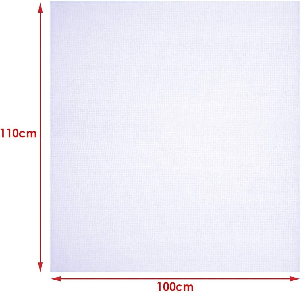 JJ Prime® - 100x110cm Big Size Cotton Aida 14 Count Cross Stitch Fabric Embroidery, White, 100 x 110cm - Image 3