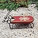 Miniature Fairy Garden Snowflake Sled