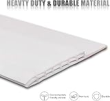 Hulameda Upgraded Large Door Draft Stopper 3 2/5"W Sweep White Interior Exterior view 4