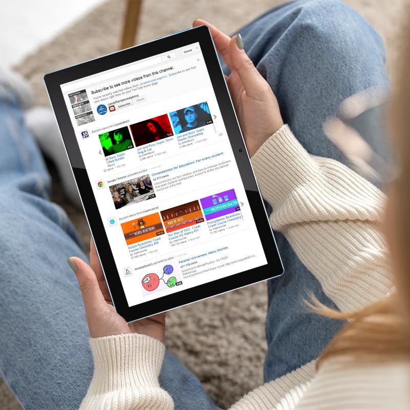 10 inch Tablet Android 14 Tablets 2 in 1 With Keyboard Case Mouse Stylus Android Tableta 8GB+64GB Support 1TB Expansion, 10.1