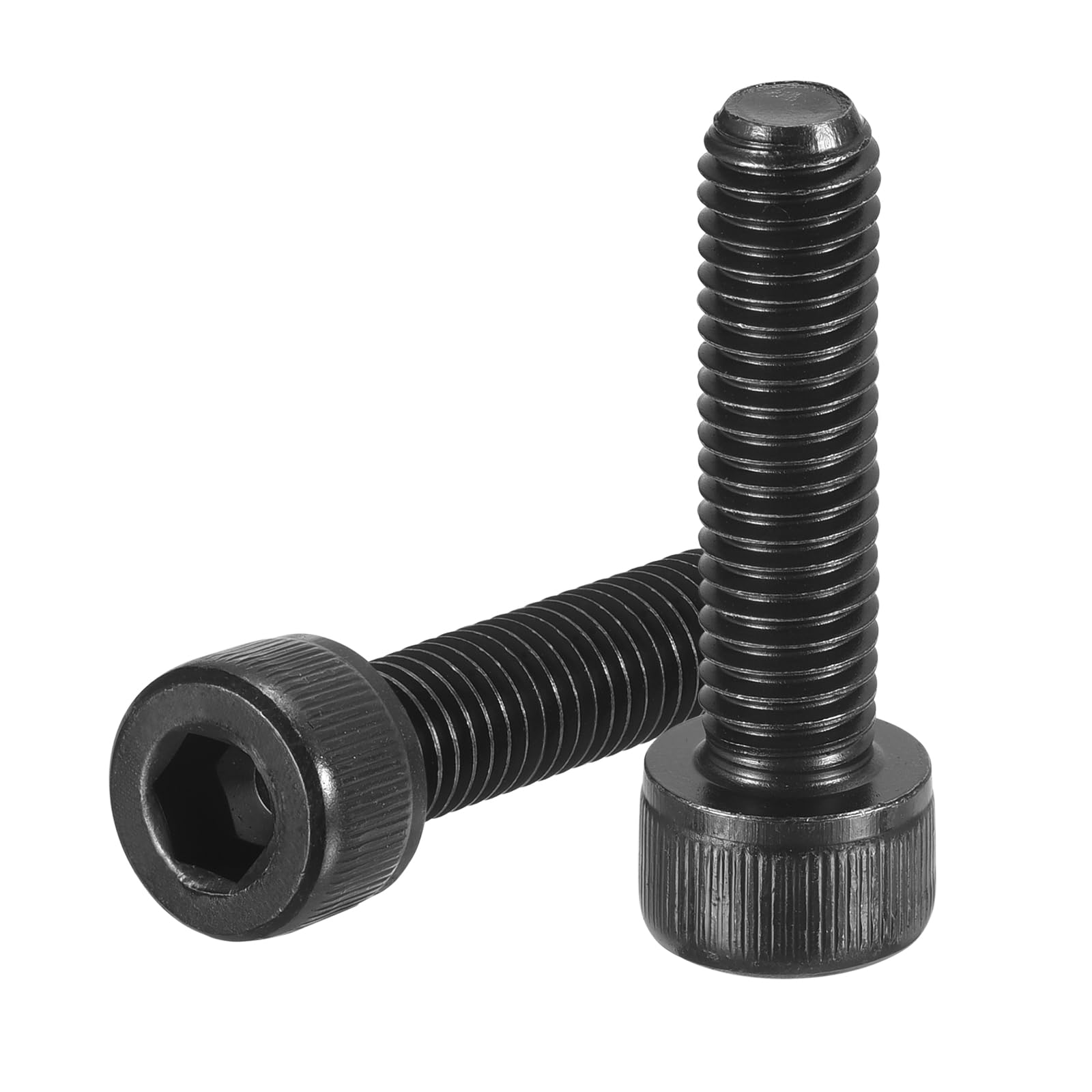 uxcell Hex Socket Bolts (M8-1.25x30), Grade 12.9 Carbon Steel Hex Socket Drive Screws, Black, 30 Pcs — image 1
