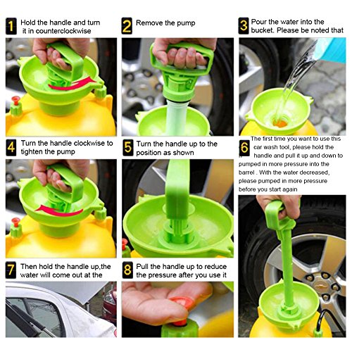 Jscarlife 2-Gallon Compression Sprayer Lawn and Garden Pump Pressure Sprayer for Gardening, Fertilizing, Cleaning & General Use Spraying (Green) - Thumbnail 5