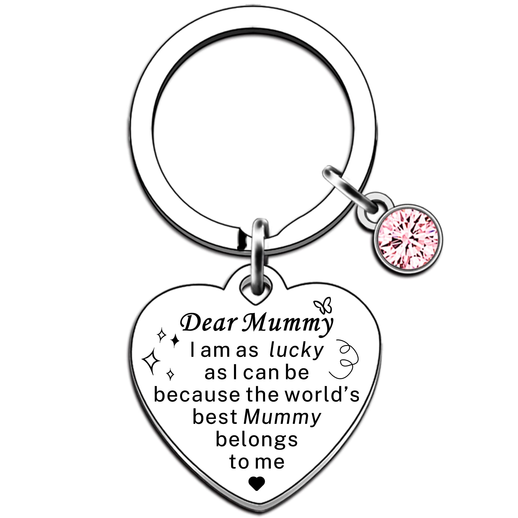 JMIMO Mummy Gifts Keyring from Son Daughter Mothers Day Gifts Birthday Christmas Keyring Present for Mummy Mum Mother Mama