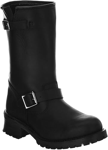 mens buckle biker boots