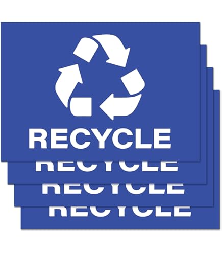Amazon.com: Locmorly Aluminum Sign, Recycle Only No Trash Sign