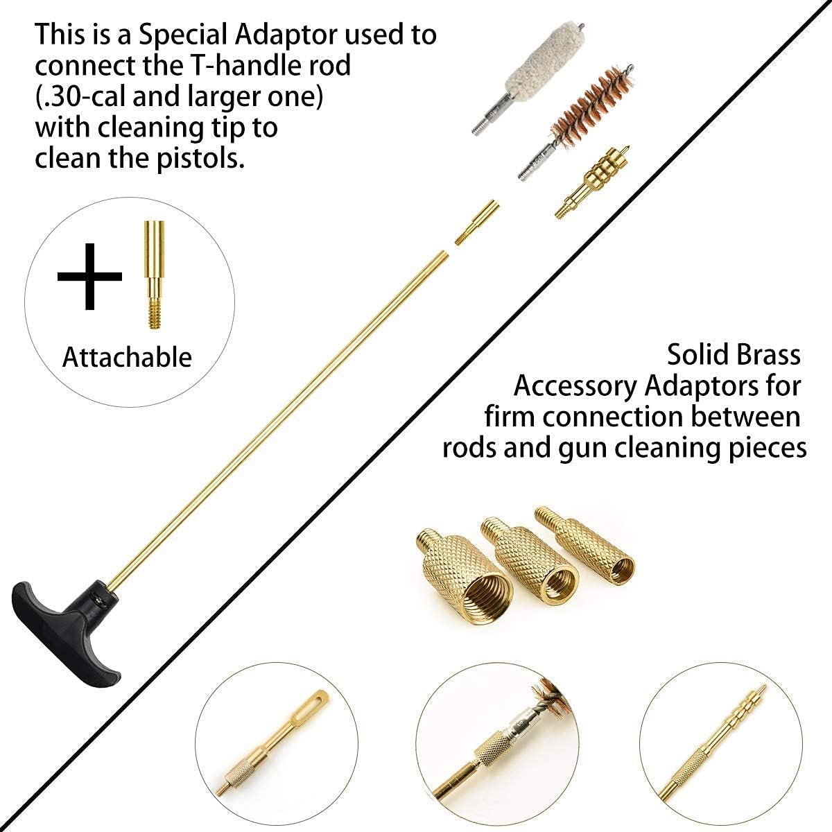 iunio -Gun Cleaning Kit-，Universal，All Caliber，with Mat and Carrying Case，for All Guns, Rifle, Shotgun, Handgun, Pistol, Hunting, Shooting : Sports & Outdoors