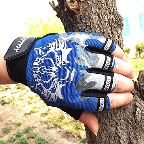 Sale! Teresamoon Antiskid Cycling Bike Gym Fitness Sports Breathable Wolf Head Gloves - Thumbnail 4