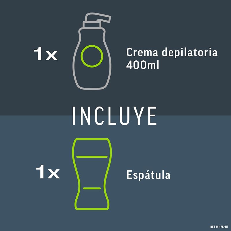 Men Crema Depilatoria Corporal Para Hombre, Piel Sensible, 400 ml (Paquete de 1)