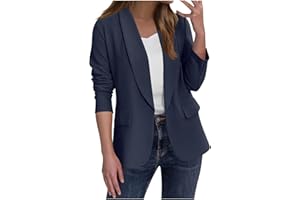 hlysgo Blazer Jackets for Women Open Front Long Sleeve Business Casual Blazers Work Office Suit Jacket with Pockets