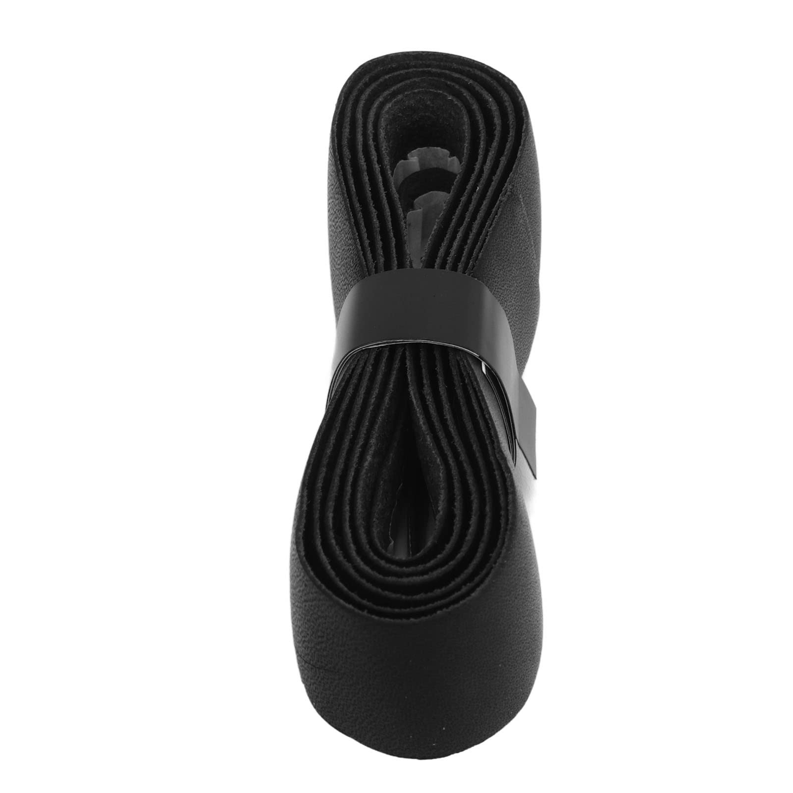Tennis Racket Grip Tape Leather Badminton Tennis Racket Overgrip Tape Replacement for Outdoor Playground Gym (Black)