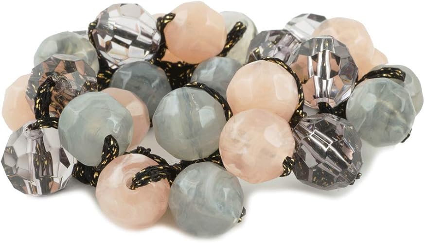 Amazon Atk21 マーブル模様 クリアカットストーン ヘアゴム じゃらじゃらゴム おしゃれ 人気 レディース ヘアアクセサリー ピンク グレー ヘアアクセサリー 通販