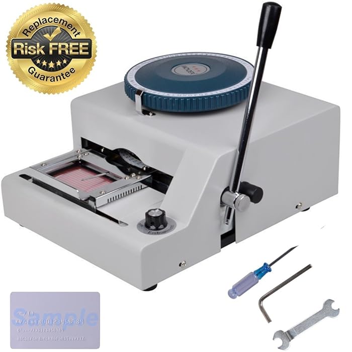 Buy Missyee® Card Embosser Embossing Machine 68 Character Manual
