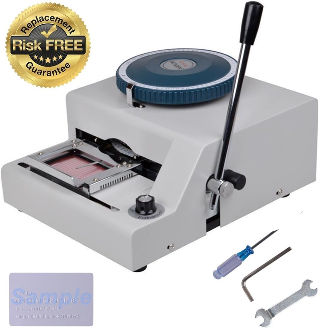 Missyee® Card Embosser Embossing Machine 68 Character Manual Embosser for Credit