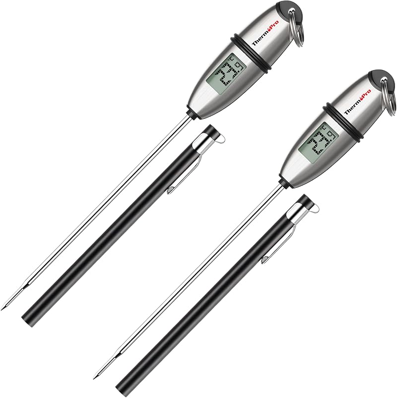 ThermoPro TP02S Meat Thermometer 2 Pack Instant Read Probe 0-300C