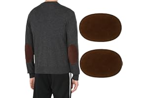 MOONSJONES Elbow Patches for Sweaters, 2-Pcs Sew-On Fabric Jacket Patches Suede Fabric Knee Patch Repair Crafts for Shirts Jackets Trousers