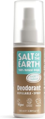 Salt Of The Earth Refillable Deodorant Spray Ginger & Jasmine 100ml