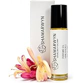 Honeysuckle Natural Perfume Oil, Organic Jojoba &amp; Essential Oils, 10 mL | Golden, sun-warmed floral sweetness.10 mL glass roll-on, beautifully boxed.