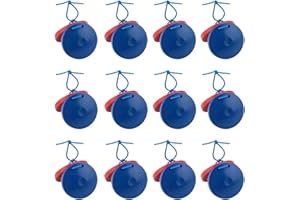 WEZCHUGHAOL 12Pcs Wooden Percussion Instrument Finger Castanets, Clap Board Music DIY Wooden Percussion Instrument Finger Cas